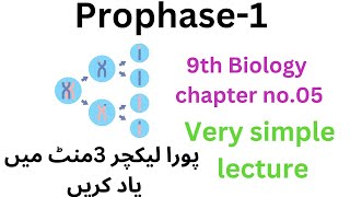 prophase1  chapter 05 9th biology 9thclass [upl. by Katha]