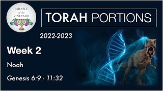 Torah Portion Week 2  Genesis 69  1132 Noah  Flood  DNA  Babel 20222023 [upl. by Uwton677]