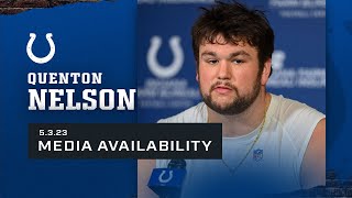 May 3 2023  Quenton Nelson Media Availability [upl. by Eeimaj157]