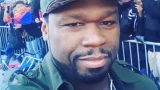 50 Cent Pulls Up On Fat Joe New Sneaker Store And Fans Go Crazy [upl. by Dumanian]