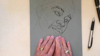 A Portrait with Margriet Aasman  Mini Art Lesson [upl. by Culbert]