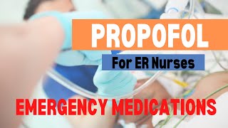 PROPOFOL Critical Care Medications to MASTER Must know before starting in the ER 🏥🚑 [upl. by Adal]