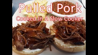 Pulled BBQ Pork Cooked In A Slow Cooker  Homemade BBQ Sauce [upl. by Noskcire543]