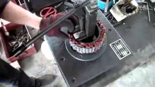 Manual Alternator Stator winding and inserting machine [upl. by Hubie]