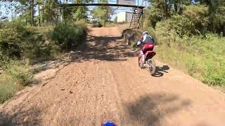 2024 Beta 300RX and NASCAR Nick on his 2023 Honda CR450F at Rio Bravo MX in Houston Texas moto 1 [upl. by Lemaj]