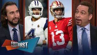 Dak Prescott replaced atop Mahomes Mountain Allen rises amp Purdy snubbed  NFL  FIRST THINGS FIRST [upl. by Enra]