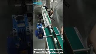 Automated Boxing Machine For Glucose Strip Manufacturing  Automatic Boxing Machine  ANTITECK [upl. by Desmund]