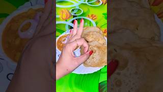 Favourite combo 😋chholepuri food recipe [upl. by Iidnarb579]