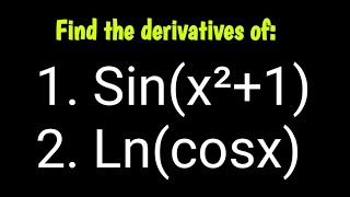 Quick and Easy Derivatives of Trigonometric and Logarithmic Functions  ShittuMathematicsClass01 [upl. by Binetta556]