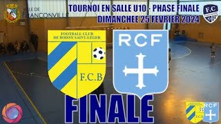 DIMANCHE 25 FEVRIER TOURNOI U10 EN SALLE DU FC FRANCONVILLE PHASE FINALE [upl. by Nwahsd]