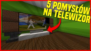 5 pomysłów na zbudowanie telewizora minecraft poradnik [upl. by Nibaj]