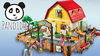 ⭕ Playmobil Ponyhof  ausgepackt und angespielt  Pandido TV [upl. by Laddy523]