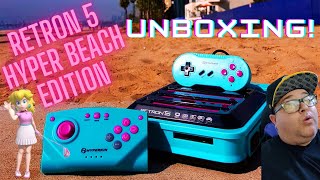 The Hyperkin Retron 5 Hyper Beach Edition All In One Retro Console Game Boy NES SNES Genesis [upl. by Nedlog443]