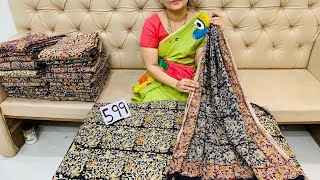 kalamkari printed tops amp dupatta set budget friendly in chirala sarees sarees [upl. by Jasik]