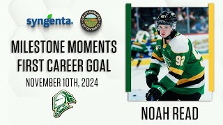 OHL Milestone  First Career Goal  Noah Read [upl. by Mungovan]