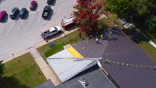 Swanton School Babcock Building Roof Project Sumer 2024 [upl. by Candis769]