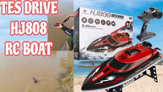 Best RC BOAT HJ808 450 Rebuan Speed Engga Ada Obat [upl. by Swanhildas]