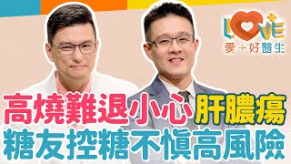 以為感冒發燒誤診險喪命的「肝膿瘍」 跟愛吃海鮮有關？四大高風險族群要注意？糖友血糖控制不佳，感染風險大增！不慎感染易變失明？會病變成為肝癌嗎？如何預防肝膿瘍？｜黃瑽寧（feat 林相宏） [upl. by Brunhilde]