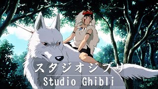 STUDIO GHIBLI playlist  1 hour of relaxing studying and sleeping [upl. by Goar417]