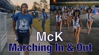 T4 Visuals  McKinley High Marching Band amp Pantherettes Marching in amp Out vs SMHS 2024 [upl. by Nodyroc685]