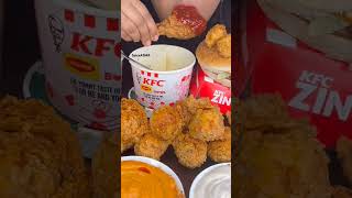 Fried chicken noodles kfczingerburger eatingshow mukbang chicken asmreating eatingsounds [upl. by Nataniel568]