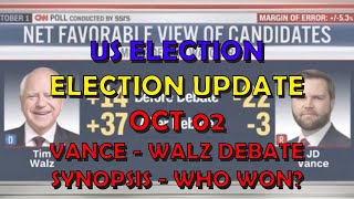 US Politics Election Extra Vance  Walz Debate Summary Who Won [upl. by Archibold]