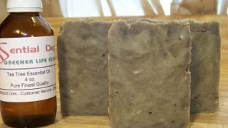 How to Make Lye Soap Essential Oil Pine and Tea Tree Blend [upl. by Rebbecca]