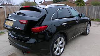 Infiniti FX FX30d 30 Turbo Diesel 235 BHP 7 Speed Auto Sunroof Sat Nav 360degree Rear Cam [upl. by Ahsienod]