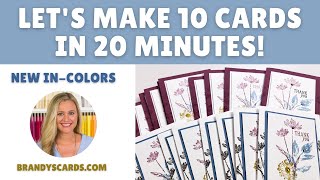 Easy Card Making  One Card in 5 Minutes or 10 in 20 Minutes [upl. by Trebornhoj846]