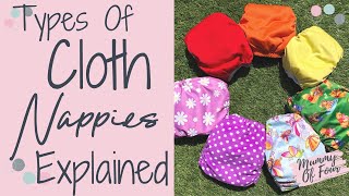 TYPES OF CLOTH NAPPIES EXPLAINED  CLOTH NAPPY TUTORIAL UK  HOW TO USE REUSABLE CLOTH NAPPIES [upl. by Enetsirk]