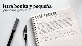 APRENDE A HACER LETRA PEQUEÑA Y BONITA 🤍 tips  plantilla gratis [upl. by Herson]