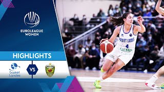 Basket Landes  Sopron Basket  Highlights  EuroLeague Women 202122 [upl. by Aynad]