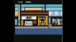 Famicom DownTown Nekketsu Monogatari ダウンタウン熱血物語 Walkthrough [upl. by Garett]