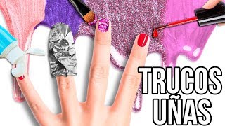 TRUCOS PARA UÑAS QUE DEBES SABER ❤️ NAIL HACKS  Tutoriales Belen [upl. by Zenas]