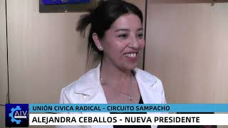 ALEJANDRA CEBALLOS  NUEVA PRESIDENTE UCR SAMPACHO [upl. by Linzy]