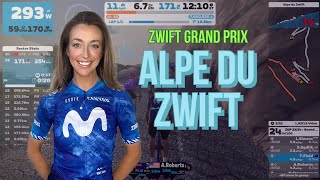 Racing Alpe Du ZWIFT with a 7Minute Cut Off [upl. by Ilac]