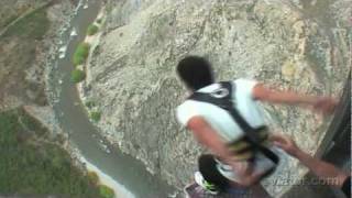 Queenstown Nevis Highwire Bungy Jump New Zealand [upl. by Nujra55]