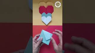 How to make Paper Heart  Origami Heart  Easy Paper Heart diy origami [upl. by Eniahpets465]