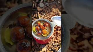 Miniature cookingWheat flour Gulaab Jamun sweets snacks outdoorcooking tasty kidsfavourite [upl. by Atilemrac822]