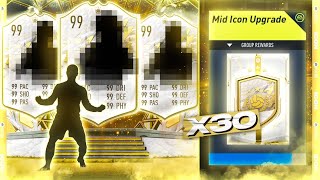 FIFA 22 30 x Mid Icon Upgrade Packs [upl. by Necyrb]