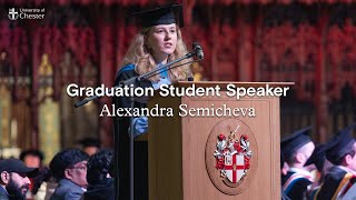 Graduation March 2024 Student Speaker  Alexandra Semicheva [upl. by Eldred]