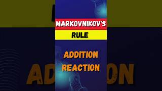 Markovnikovs Rule 🔥🔥 Preparation of Haloalkane shorts [upl. by Lewak]