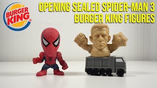 Opening 2 Sealed SpiderMan 3 Burger King Figures [upl. by Ia]