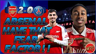 Teams Around Europe Will Start To FEAR Arsenal Gassed Fan Cam  Arsenal 20 PSG [upl. by Hsoj]