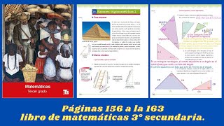 Página 156 157 158 159 160 161 162 y 163 matemáticas 3° secundaria [upl. by Gibrian]