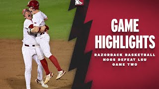 Highlights Arkansas Razorbacks Defeat LSU  RAZORBACK BASEBALL [upl. by Beichner]