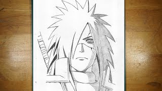 How to Draw Madara Uchiha StepbyStep  Madara Drawing  Easy To Draw [upl. by Casimire843]