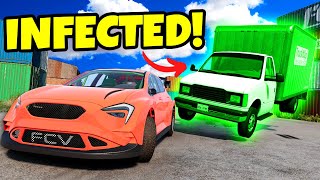 Car Hide and Seek Infection Mode In a Container Yard in BeamNG Drive Mods [upl. by Eniamej669]