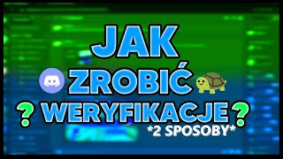 Jak ZROBIĆ WERYFIKACJE na SERWERZE DISCORD  Poradnik Discord 2021 [upl. by Riccardo268]