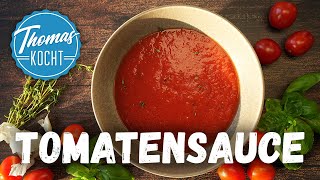 Tomatensoße selber machen  mit frischen Tomaten [upl. by Otilesoj]